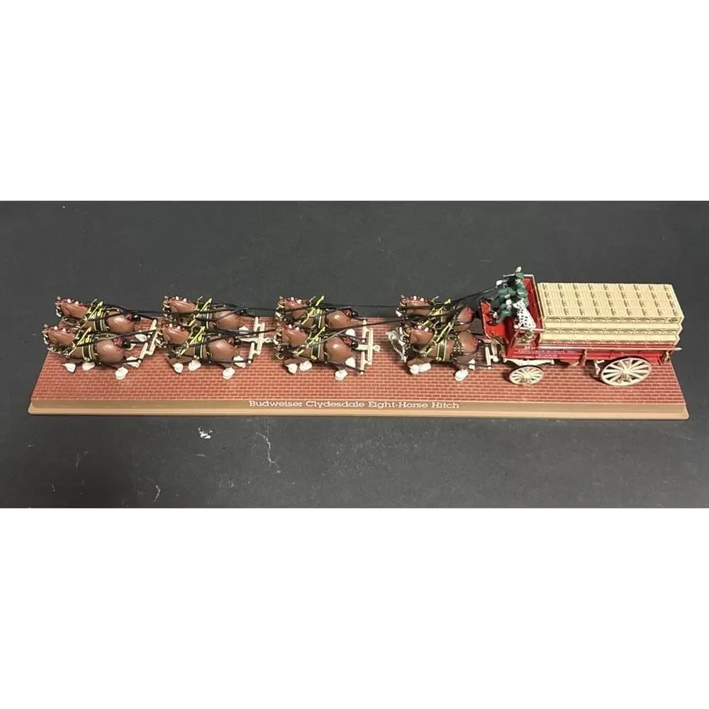 Ertl Collectibles Budweiser Clydesdale Eight Horse Hitch Mechanical Bank 1995
